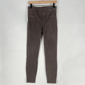 Spanx Taupe Brown Stretch‎ High Rise Pull On  Ankle Skinny Jeans Size M